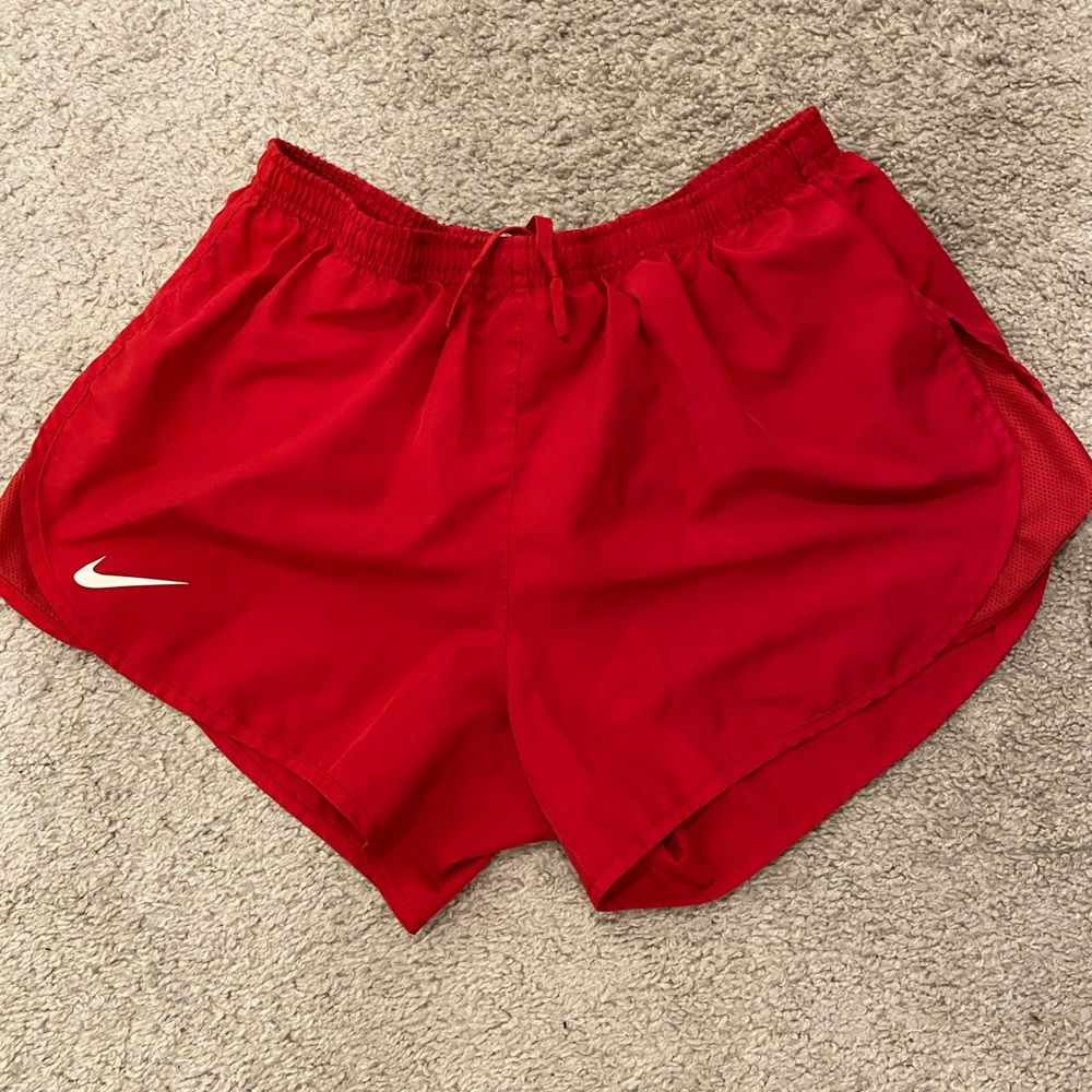 Nike Women's Vibrant Red Athletic Shorts